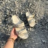  2665 - HÀNG CHÍNH HÃNG - DÉP SKECHERS - FOAMIES CALI BREEZE 2.0 - TRẮNG - CODE: 111590-WHT 