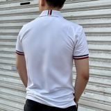  2690 -  HÀNG CHÍNH HÃNG - ÁO POLO TOMMY 1985 - TRẮNG 