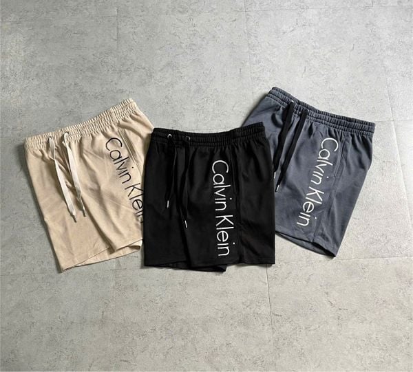  2717 - HÀNG CHÍNH HÃNG - SHORT NỈ CALVIN KLEIN - XÁM 
