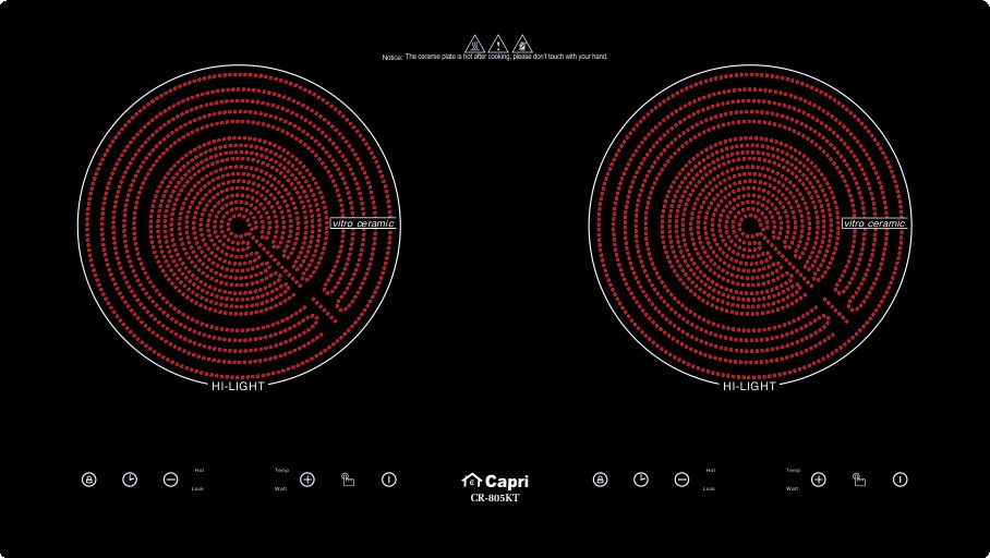 bep hong ngoai doi capri cr 805kt