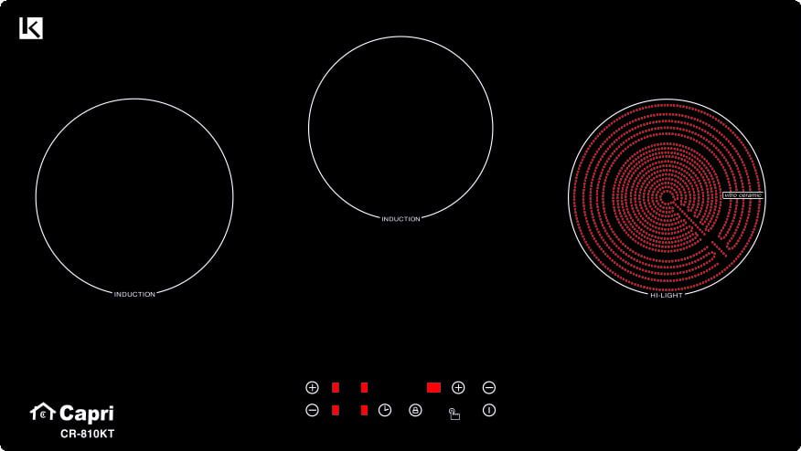 bep tu hong ngoai 3 vung nau capri cr 810kt