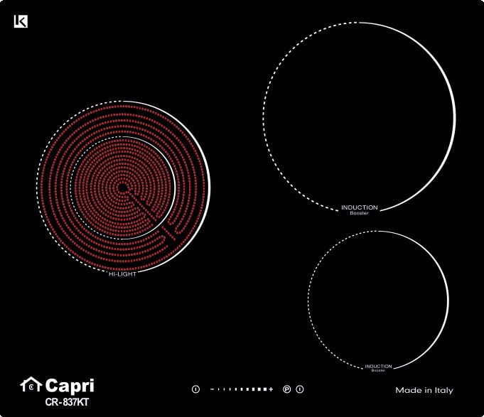 bep tu hong ngoai 3 vung nau capri cr 837kt