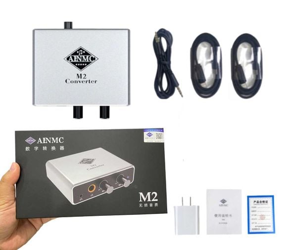 BOX LIVE AINMC M2 Thiết Bị Hỗ Trợ Thu Âm Và Hát Live Stereo Chuyên Nghiệp