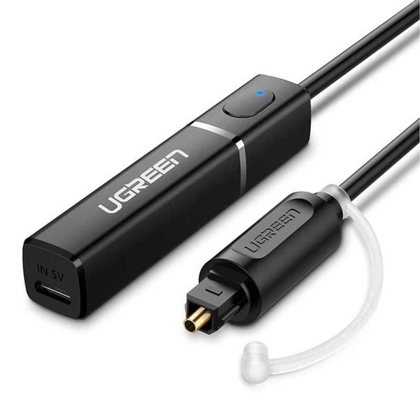 Bộ phát Bluetooth 5.0 Ugreen cổng Optical hỗ trợ âm thanh chất lượng cao.