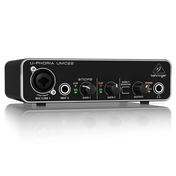 Soundcard Thu Âm Behringer U-Phoria UMC22 -USB Audio Interface