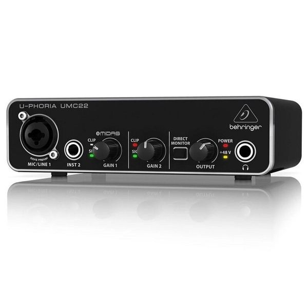 Soundcard Thu Âm Behringer U-Phoria UMC22 -USB Audio Interface