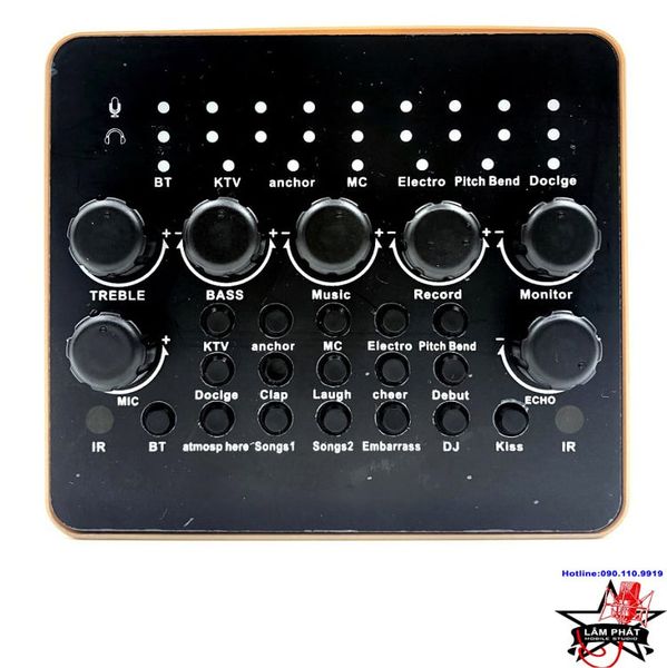 Sound Card V10 Plus Bluetooth Thu Âm, Livestream Chuyên Nghiệp