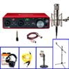 Combo Focusrite 2i2 3rd Và Mic Warm Audio WA-47JR FET