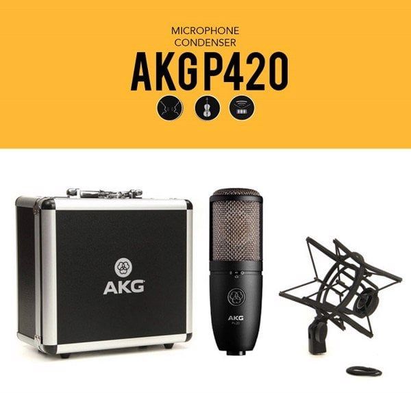Combo Sound Card Focusrite 2i2 3rd Gen Và Micro AKG P420