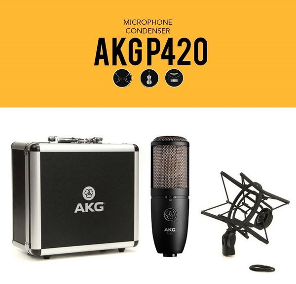Combo Thu Âm MOTU M2 Và Micro AKG P420 Phụ Kiện Tốt