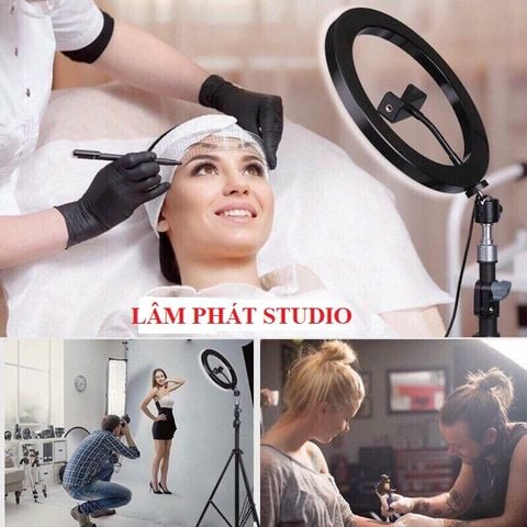 Đèn Livestream 26CM Chụp Ảnh - Quay Phim - Makeup