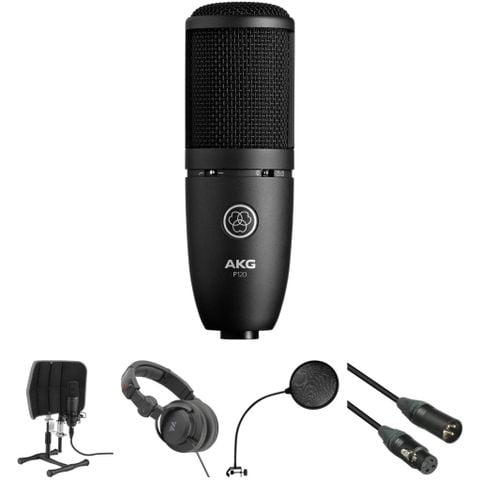 Combo Thu Âm MOTU M4 Và Micro AKG P120 Phụ Kiện Tốt