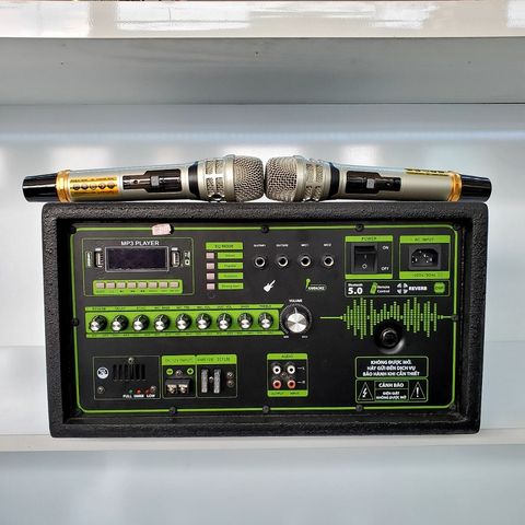 Amply Tích Hợp Micro Chống Hú, Có Reverb, Bluetooth 5.0
