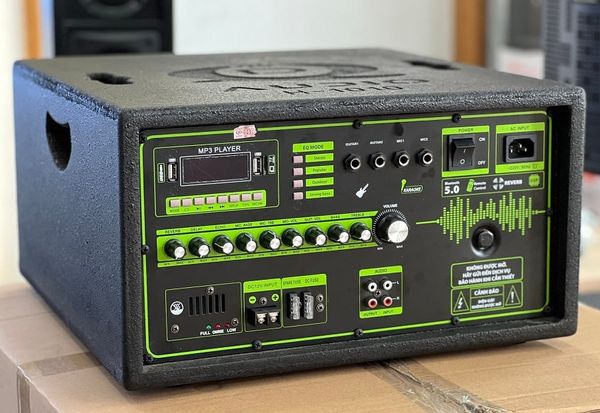 Amply Tích Hợp Micro Chống Hú, Có Reverb, Bluetooth 5.0