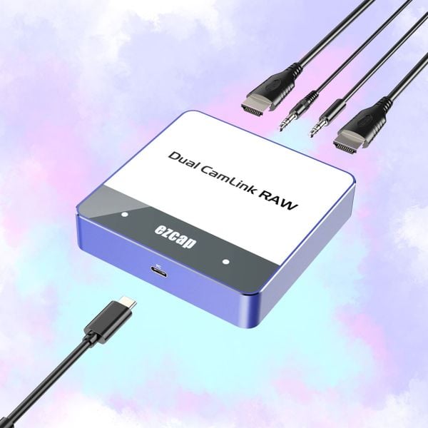 Capture card Ezcap 361 Dual camlink Raw Box livestream 4K độ trễ thấp