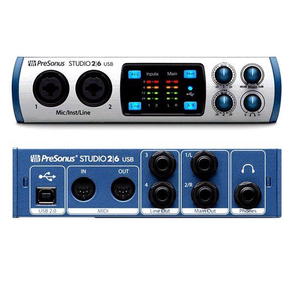 Bộ Thu âm Presonus Studio 26 Và Micro SM8B 2nd Gen chính hãng