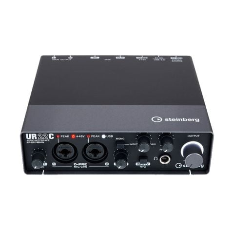 Audio Interface Steinberg UR22C Soundcard thu âm Yamaha chính hãng