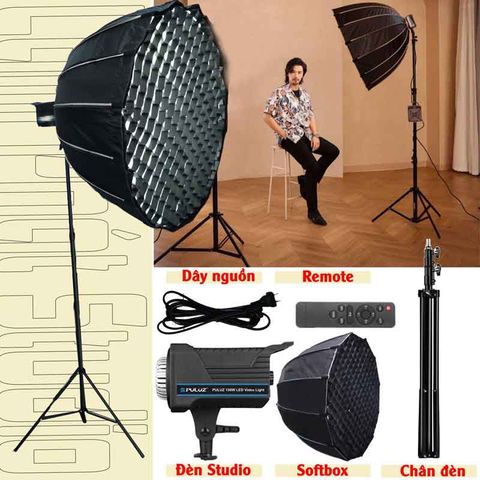 Bộ đèn livestream quay video LP pro 120w
