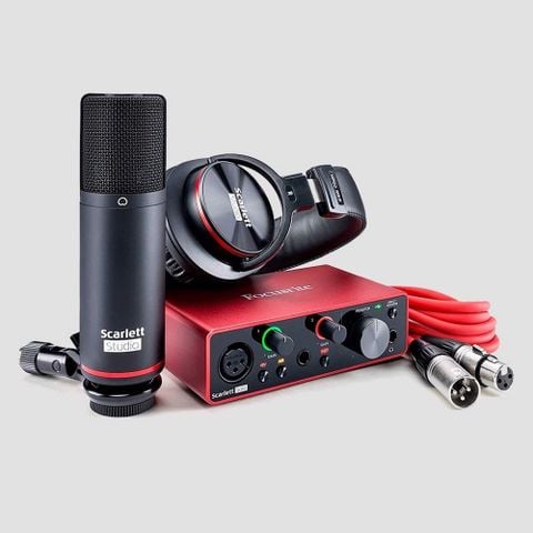 Bộ Thu Âm Mini Focusrite Scarlett Solo Studio Pack 3rd (Gen)