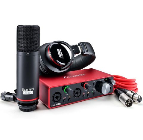 Bộ Thu Âm Mini Focusrite Scarlett 2i2 Studio Pack 3rd (Gen)