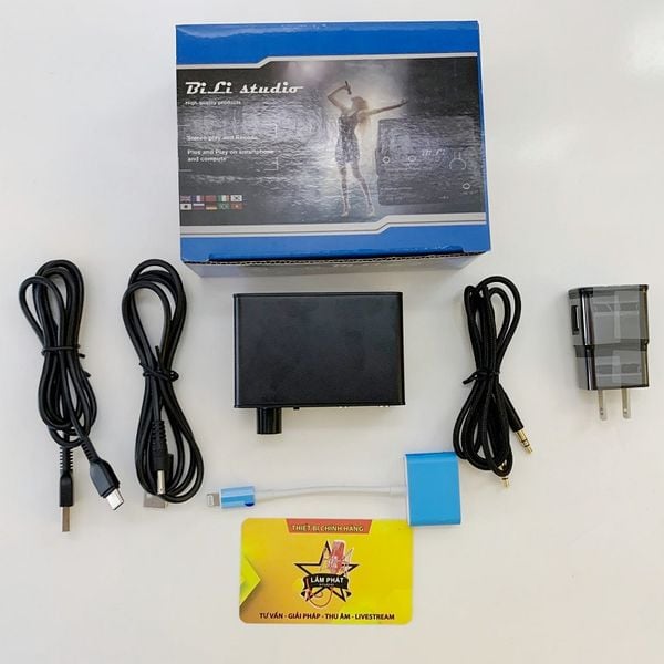 Box Live Stereo Bili - Vừa Sạc Vừa Live  - Dây Livestream Cho Idol