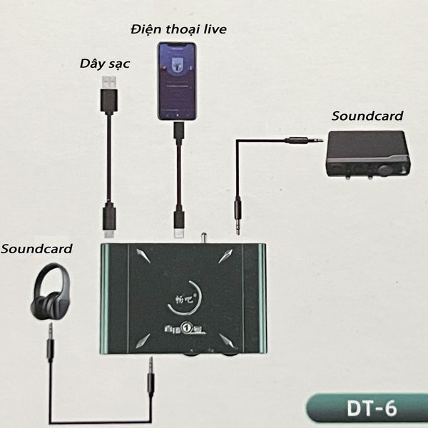 Sạc Live Stereo DT6 PK Bigo Tiktok