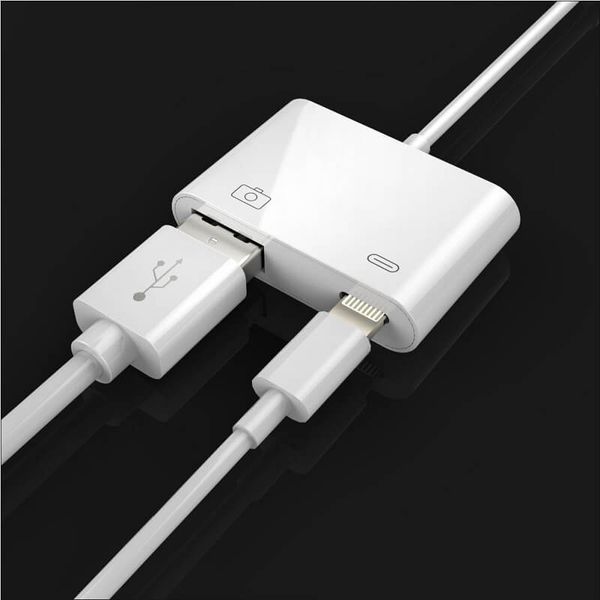 Cáp OTG USB Lightning to USB 3.0 Kèm Lỗ Sạc Pin - 00390
