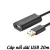 Dây nối dài USB Ugreen active extension cable USB-A (male) - USB-A (female) USB 2.0 480Mb/s 20m black 10324