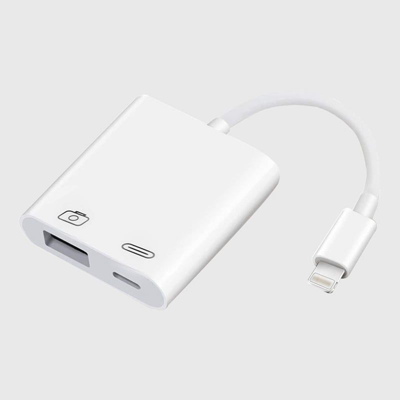 Cáp OTG USB Lightning to USB  Kèm Lỗ Sạc Pin – THIẾT BỊ HÁT LIVESTREAM  THU ÂM - LÂM PHÁT STUDIO