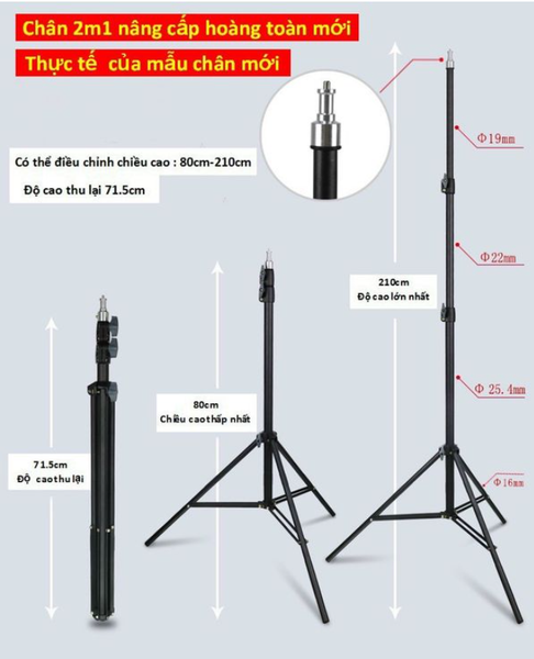 CHÂN ĐÈN LINCO 2M LP06
