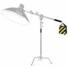 Chân đèn chữ C cao 3.3m Arm 2.5m