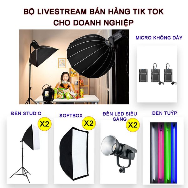 Combo livestream bán hàng Tik Tok cho doanh nghiệp vừa