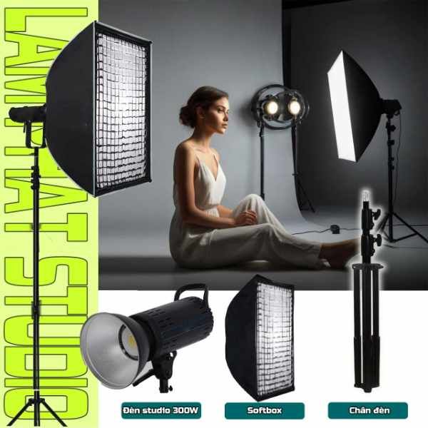 Combo đèn LPS-6090 Bộ đèn studio quay chụp chuyên nghiệp