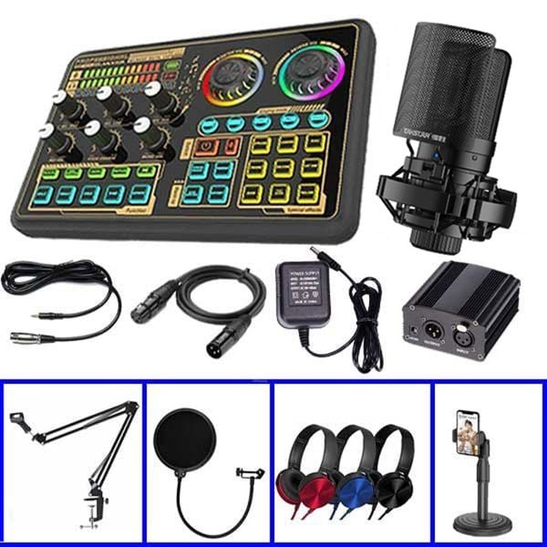 Combo Soundcard Thu Âm K600 VÀ Micro Thu Âm Takstar SM8B Gen 2