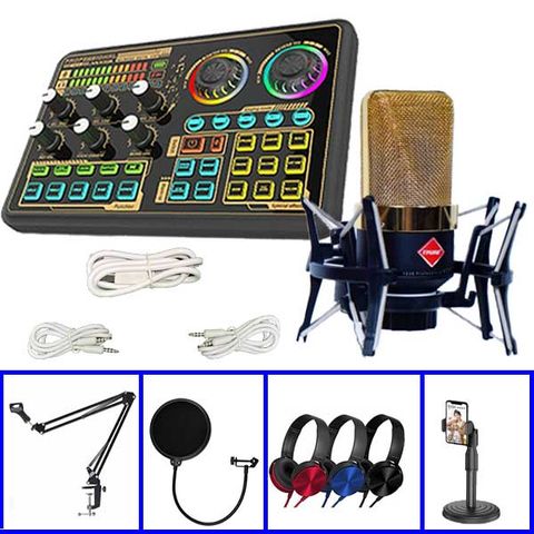 Combo Soundcard Thu Âm K600 VÀ Micro Thu Âm Y103E