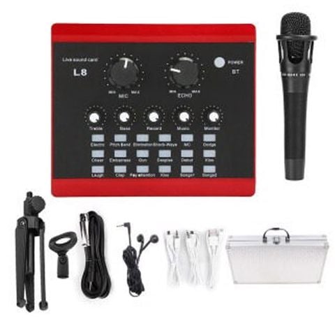 Combo Sound Card Livestream L8 - Thu Âm Tiện Dụng