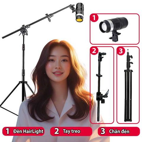 Combo LP YM280 Bộ đèn livestream đánh tóc từ trên xuống