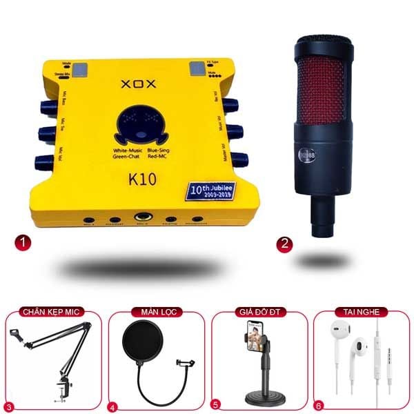 Combo Livestream XOX K10 Và Micro TH2068 - THIẾT BỊ
