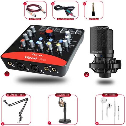 Combo Thu Âm Upod Pro Và Takstar SM8B (2nd Gen)