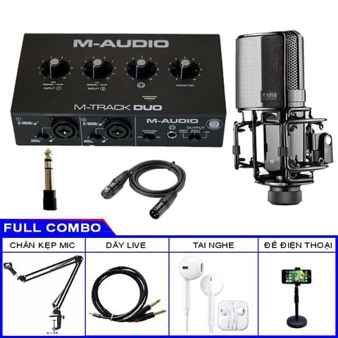 Combo M Audio M Track Duo và Micro K850