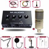 Combo Thu Âm M Audio M Track Duo và Micro Takstar PC K200 (K200 2nd Gen)