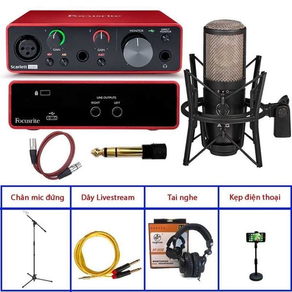 Combo Solo Gen 3 Và Mic AKG P420 Phụ kiện tốt