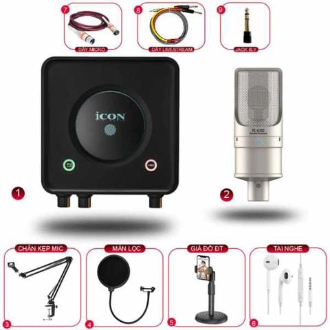 Combo Livestream Icon Usolo Và Micro Takstar K200 Gen 2