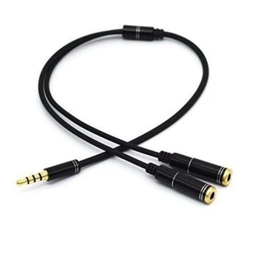 Dây Chia Tai Nghe Từ 1 Ra 2 Chân Cắm 3,5mm - 4 Khấc 00352-1