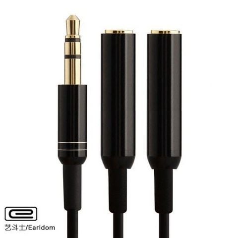 Dây Chia Tai Nghe Từ 1 Ra 2 Chân Cắm 3,5mm - 4 Khấc 00352-1