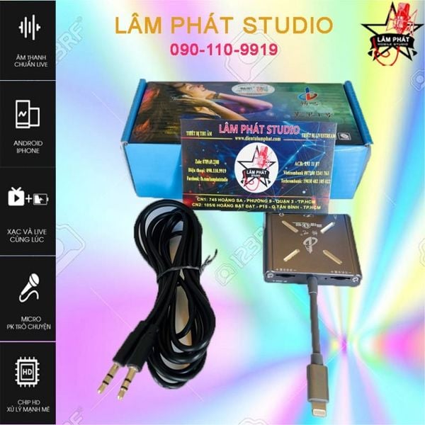 Dây Livestream Vừa Sạc Vừa Live Hai Chiều PK Cổng Lighning