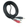 Dây lấy nhạc AV ra 3.5mm 1.5m màu đen loại thường 00360-1.5