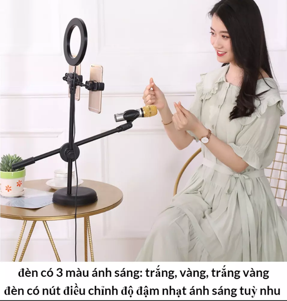 ĐÈN LIVESTREAM 4 TRONG 1 NHỎ GỌN, TIỆN LỢI