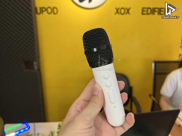 Loa karaoke mini Y3 kèm 2 micro tích hợp soundcard livestream