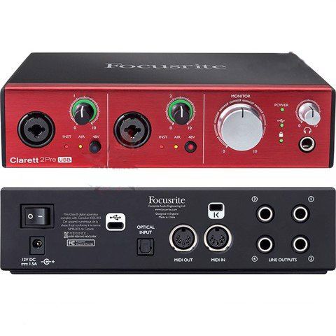 Sound Card Focusrite Clarett 2Pre USB